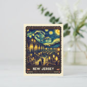 New Jersey | Vincent van Gogh geïnspireerd Briefkaart (Staand voorkant)