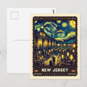 New Jersey | Vincent van Gogh geïnspireerd Briefkaart (Voorkant / Achterkant)