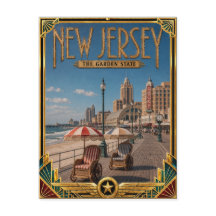 New Jersey Vintage Art Deco Gouden Tijdperk
