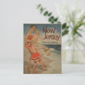 New Jersey Vintage Travel Poster Briefkaart (Staand voorkant)