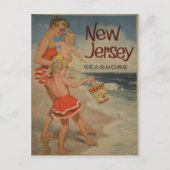 New Jersey Vintage Travel Poster Briefkaart (Voorkant)