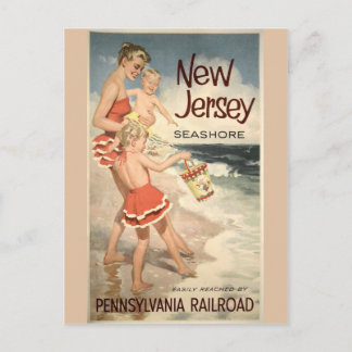 New Jersey Vintage Travel Poster Briefkaart
