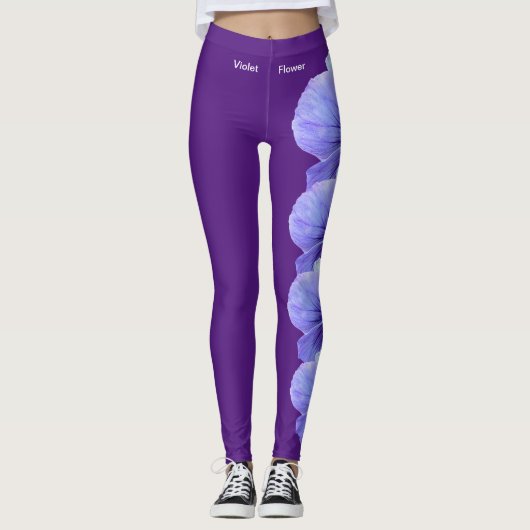 New Jersey Violet State Flower Leggings (Voorkant)