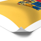 New Jersey Vlag Poster Print (Hoek)