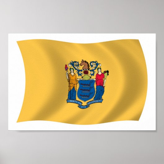 New Jersey Vlag Poster Print (Voorkant)