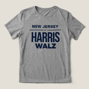 New Jersey voor Harris Walz Tri-Blend Shirt