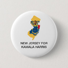 NEW JERSEY voor Kamala Harris 2020 Button