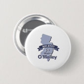 New Jersey voor Martin O'Malley Ronde Button 5,7 Cm (Voorkant /achterkant)