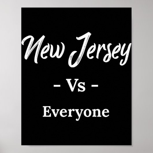 New Jersey Vs Iedereen Poster (Voorkant)