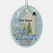 New Jersey Vuurtoren Keramisch Ornament (Rechts)
