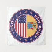 New Jersey Wandkleed (Voorkant (horizontaal))