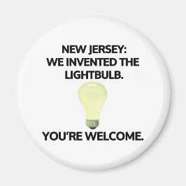 New Jersey: We hebben de lamp uitgevonden. Magneet