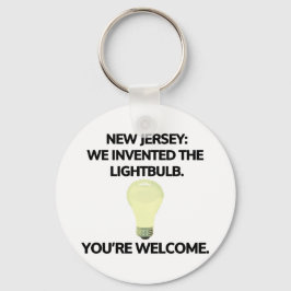 New Jersey: We hebben de lamp uitgevonden. Sleutelhanger