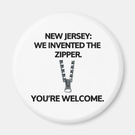 New Jersey: We hebben de zipper uitgevonden. Magneet