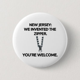 New Jersey: We hebben de zipper uitgevonden. Ronde Button 5,7 Cm