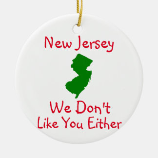 New Jersey we houden niet van jullie keramisch Orn Ornament