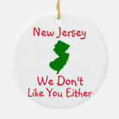 New Jersey we houden niet van jullie keramisch Orn Ornament (Achterkant)