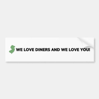 New Jersey: We houden van diners en we houden van  Bumpersticker