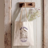 New Jersey Wedding Welcome Bag, State Love Tote Bag