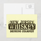 New Jersey Whiskey Drink Champion Briefkaart (Voorkant / Achterkant)