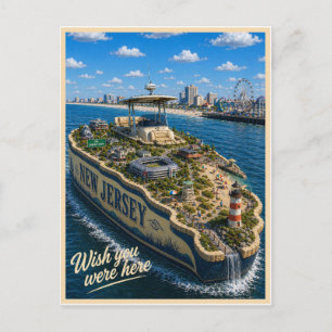 New Jersey   Wish You Were Here   State Serie Briefkaart