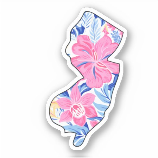 New Jersey - Zomerse Sticker - Lilly Inspired (Voorkant)