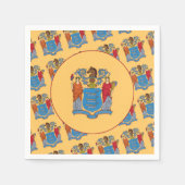 New Jerseyan Flag, Flag of New Jersey Servet (Voorkant)