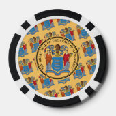 New Jerseyan Flag & Seal, New Jersey Poker Chips (Achterkant)