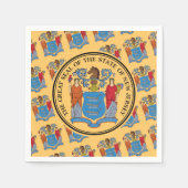 New Jerseyan Flag & Seal, New Jersey Servet (Voorkant)