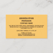 New Jerseyan Seal, Zegel van New Jersey Visitekaartje (Achterkant)