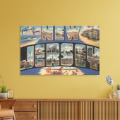 New JerseyLarge Letter ScenesNew Jersey Canvas Afdruk (Insitu (Woonkamer))