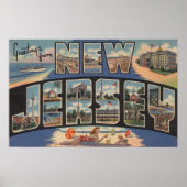 New JerseyLarge Letter ScenesNew Jersey Poster (Voorkant)