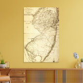 New JerseyPanoramic MapNew Jersey Canvas Afdruk (Insitu (Woonkamer))