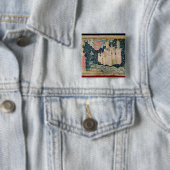 New Jerusalem Vierkante Button 5,1 Cm (In situ)