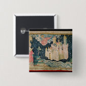 New Jerusalem Vierkante Button 5,1 Cm (Voorkant /achterkant)