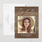 New Journey Rustic Afstuderen koninklijke postcar Briefkaart (Voorkant / Achterkant)