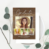 New Journey Rustic Afstuderen Uitnodiging