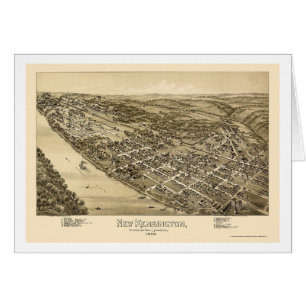 New Kensington, PA Panoramic Map - 1896