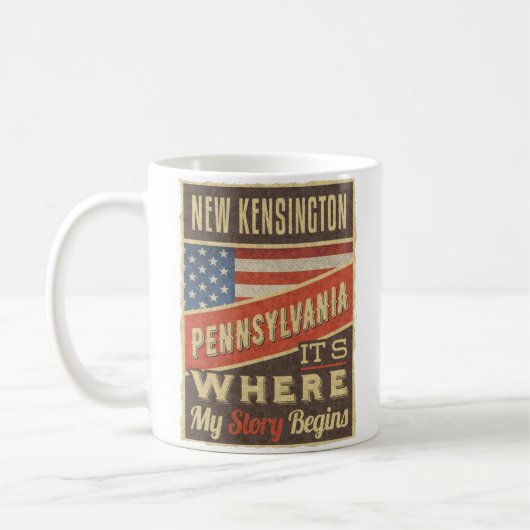 New Kensington Pennsylvania Koffiemok (Links)