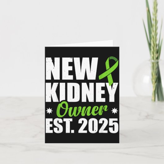 New Kidney Owner Est. 2025  Kaart (Voorkant)