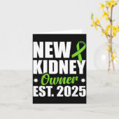 New Kidney Owner Est. 2025  Kaart (Gele Bloem)