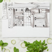 New Kitchen of New Milking Parlor Kitchen Towel Theedoek (Gevouwen)