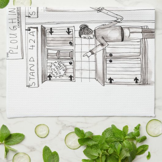 New Kitchen of New Milking Parlor Kitchen Towel Theedoek (Gevouwen)