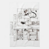 New Kitchen of New Milking Parlor Kitchen Towel Theedoek (Verticaal)