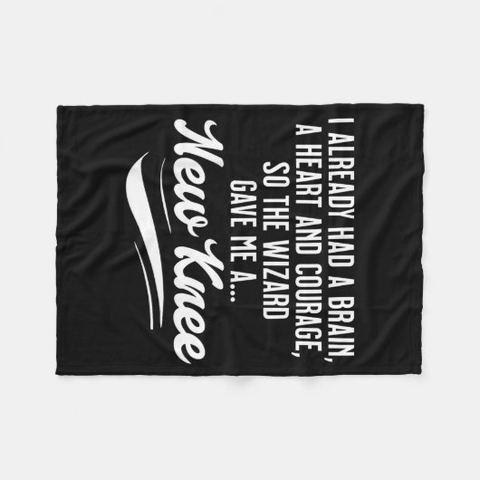 New Knee Funny Wizard Knee Replacement Surgery Rec Fleece Deken (Voorkant (Horizontaal))