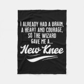 New Knee Funny Wizard Knee Replacement Surgery Rec Fleece Deken (Voorkant)