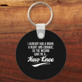 New Knee Funny Wizard Knee Replacement Surgery Rec Sleutelhanger (Voorkant)