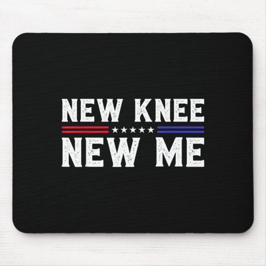 New Knee New Me Funny Broken Knee Surgery Recovery Muismat (Voorkant)