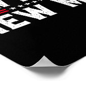 New Knee New Me Funny Broken Knee Surgery Recovery Poster (Hoek)