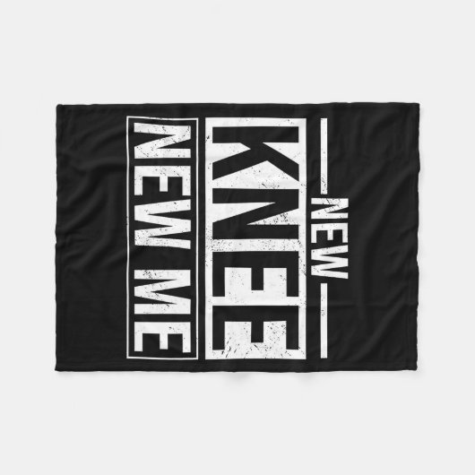 New Knee New Me Funny Knee Replacement Surgery Rec Fleece Deken (Voorkant (Horizontaal))